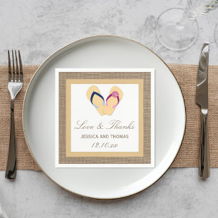 Die Hochzeitskollektion von Dreh-Flop Sand Beach B Serviette