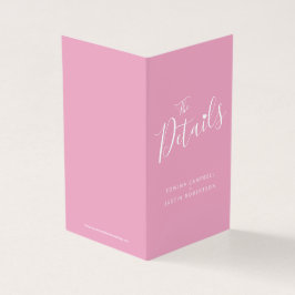 Die Hochzeitsveranstaltung Details Gastplan rosa