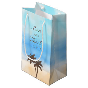 Die Hochzeitszettel der Wassercolor Beach Collecti Kleine Geschenktüte