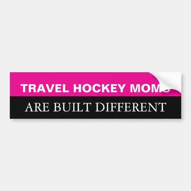 Die Hockey-Mamas für Reisen sind anders gebaut Autoaufkleber (Vorne)