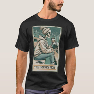 Die Hockey-Mom-Skelett-Tarotkarte (1)  T-Shirt