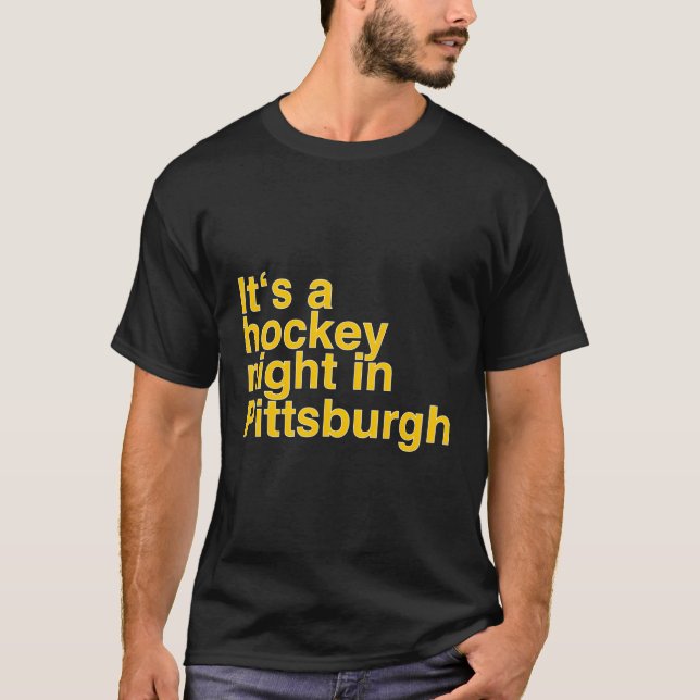 Die Hockeynacht in Pittsburgh T-Shirt (Vorderseite)