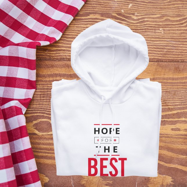 Die Hoffnung auf das Beste Hoodie (hope for the best kids hoodie)