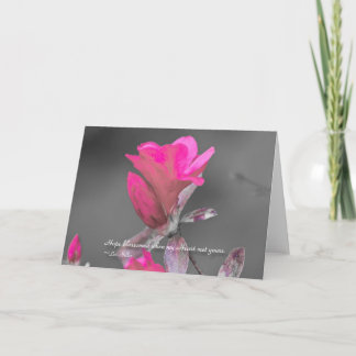 Die Hoffnung blühte auf, als mein Herz... Karte