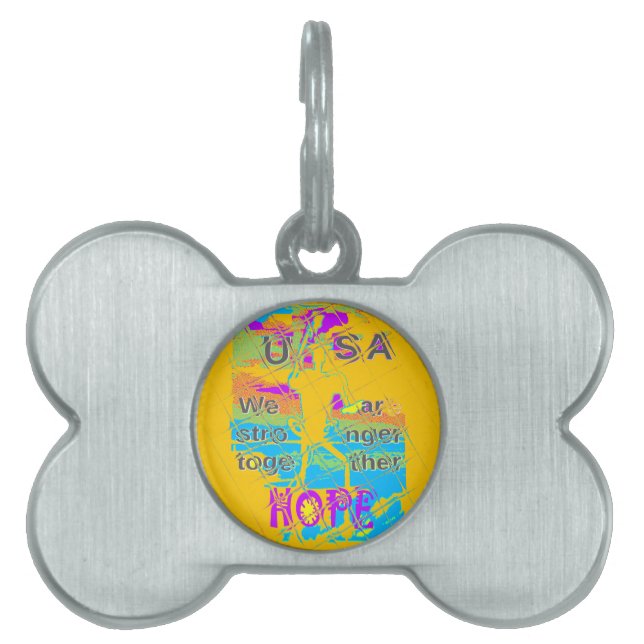 Die Hoffnung der USA: farbenfrohe Texturierung Tiermarke (Vorderseite)