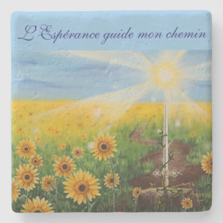 Die Hoffnung führt meinen Weg Steinuntersetzer