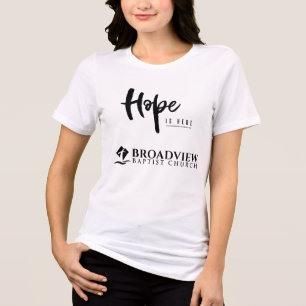 Die Hoffnung ist hier das Shirt der Frauen im Fern