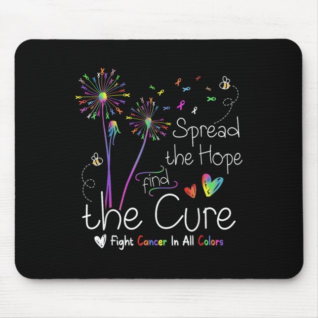 Die Hoffnung verbreiten, die Heilung Krebs Hoffnun Mousepad (Vorne)