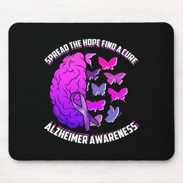 Die Hoffnung zu finden, eine Heilung Alzheimer Bew Mousepad (Vorne)