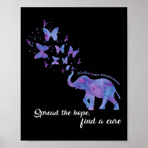 Die Hoffnung zu finden, eine Heilung Alzheimer Bew Poster