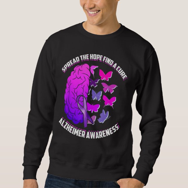 Die Hoffnung zu finden, eine Heilung Alzheimer Bew Sweatshirt (Vorderseite)