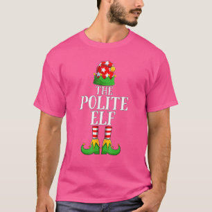 Die höfliche Elf-Familie passende Gruppe Weihnacht T-Shirt
