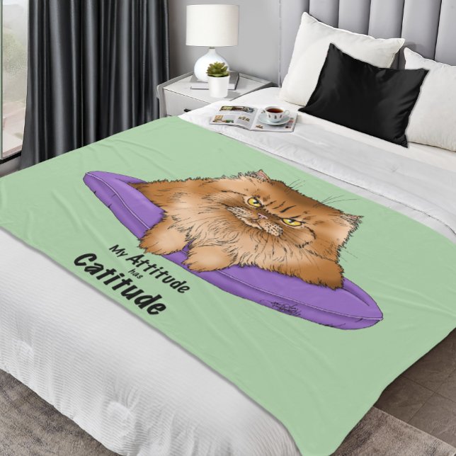 Die Höhe hat Katitude. Fleecedecke (Von Creator hochgeladen)