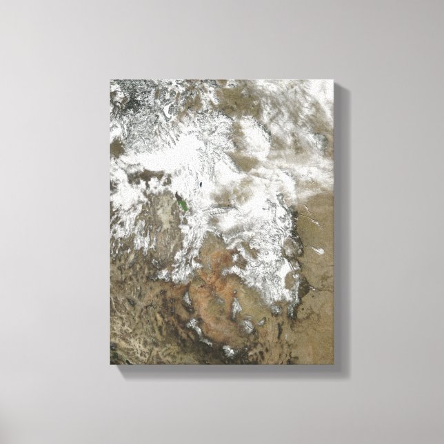 Die hohen Gipfel der Rocky Mountains Leinwanddruck (Vorderseite)