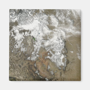 Die hohen Gipfel der Rocky Mountains Magnet