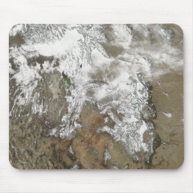 Die hohen Gipfel der Rocky Mountains Mousepad (Vorne)