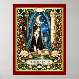 Die Hohepriesterin Cat Tarot - Innere Weisheit Poster