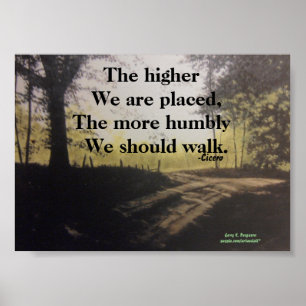 DIE HÖHER WIR SIND PLACED CICERO POSTER