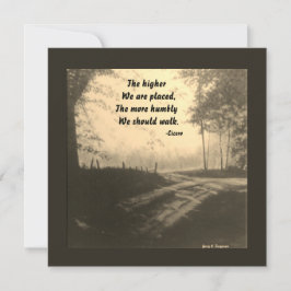 DIE HÖHERE, DIE WIR HABEN, IST DIE CICERO FLACHKAR FEIERTAGSKARTE