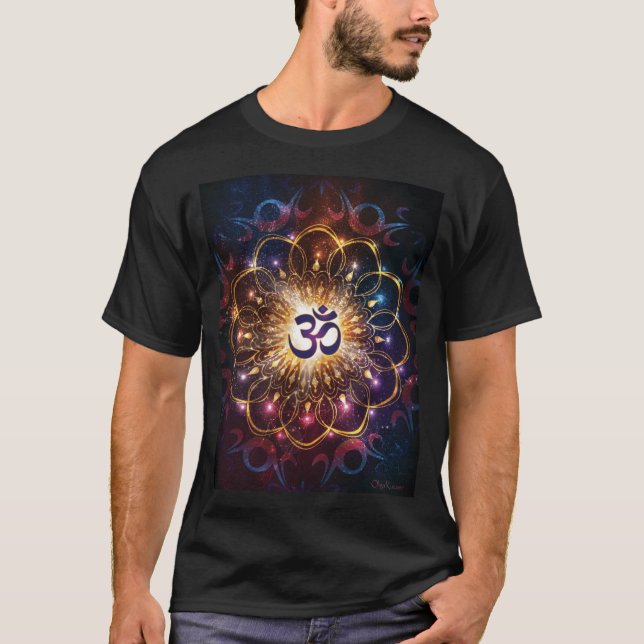 Die höhere Macht der heiligen Geometrie von Om T-Shirt (Vorderseite)