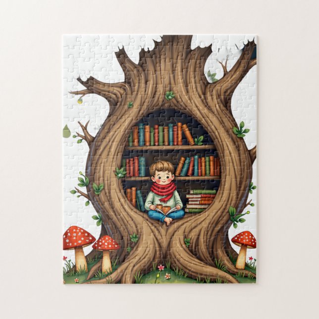 Die Höhlenbaum-Ecke Puzzle (Vertikal)