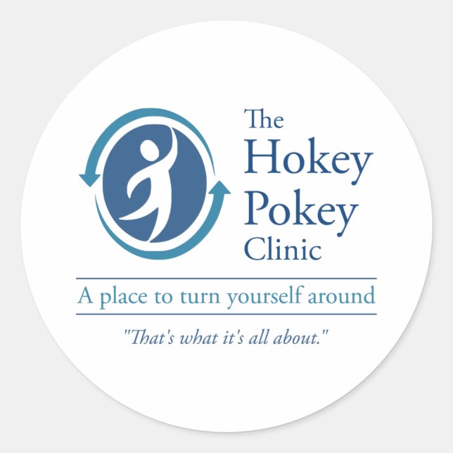 Die Hokey Pokey-Klinik Runder Aufkleber (Vorderseite)