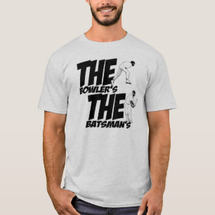 Die Holding des Werfers der Willey des Schlagmanns T-Shirt