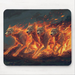 Die Höllenhunde sind in Bewegung Mousepad