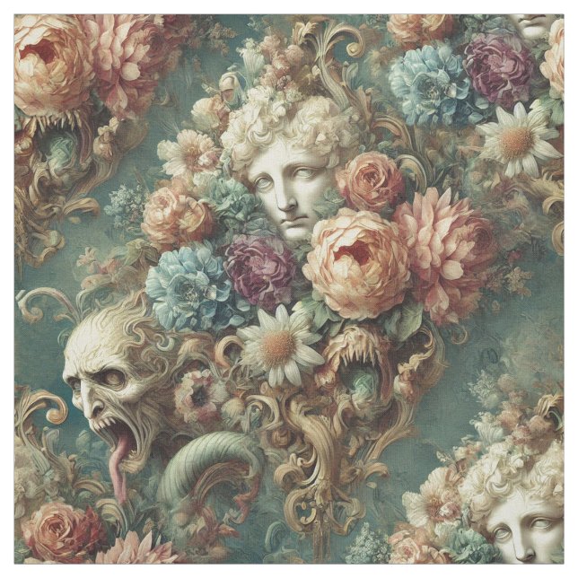 Die Höllenwagenfahrt - Gotische Tafel Stoff (Muster)