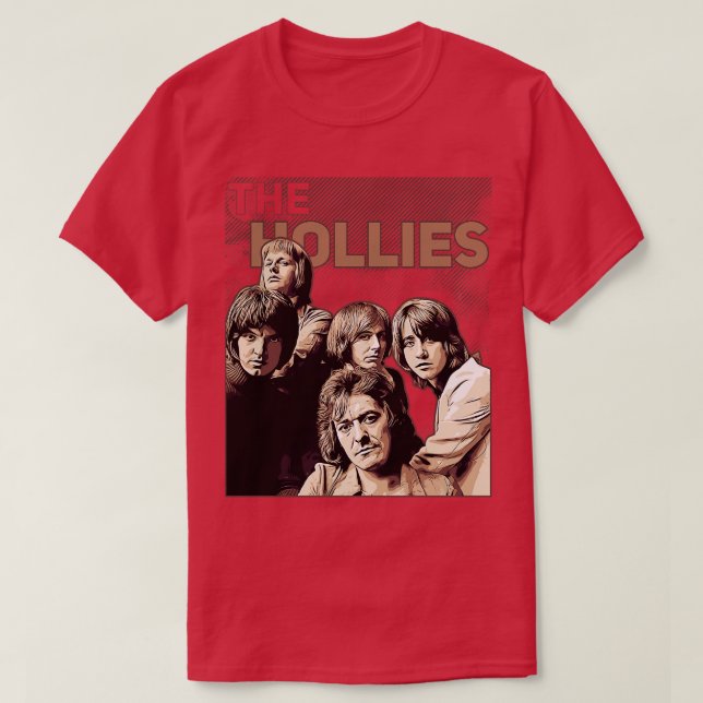 Die Hollies Brown Vintag T-Shirt (Design vorne)