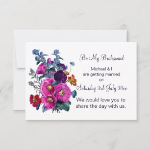 Die Hollyhocks Collection ist meine Bridesmaid Einladung