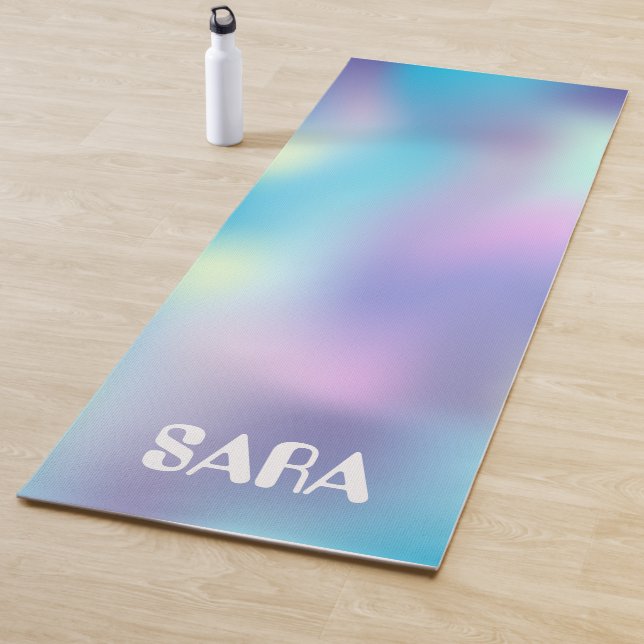 Die holografische Farbe ist eine perfekte Yogamatz Yogamatte (Beispiel)