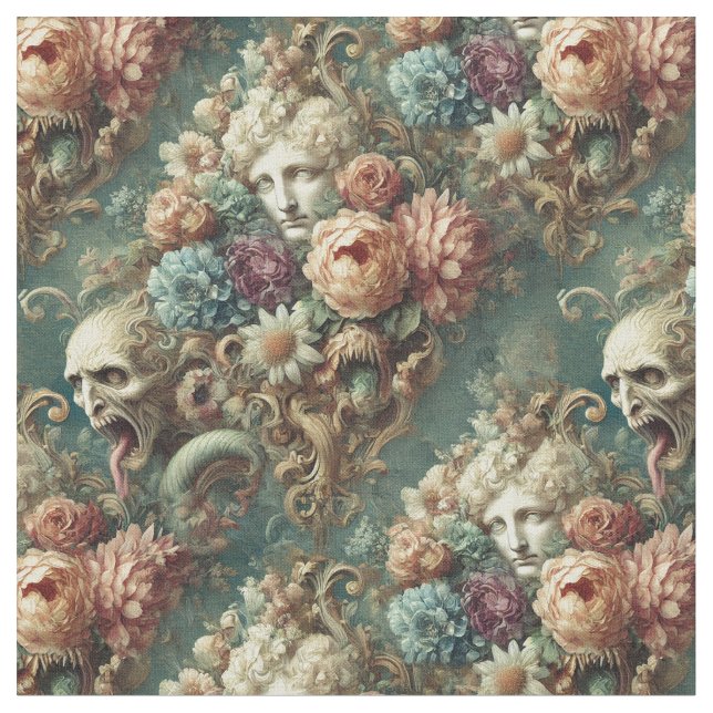 Die hölzerne Motorkade - gotische klassische Flies Stoff (Nahaufnahme)