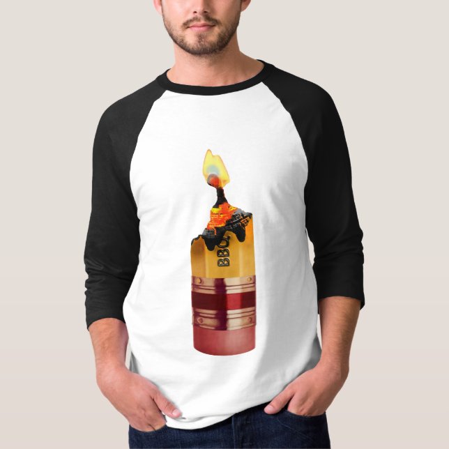 Die Holzkohle Stubbie T-Shirt (Vorderseite)