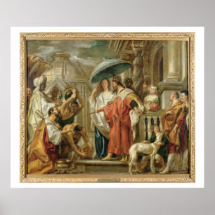 Die Homage des Kalifen Harun Al-Rashid an Charlema Poster