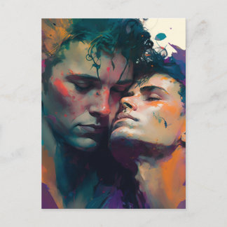 Die homosexuellen Männer in der Liebe Postkarte