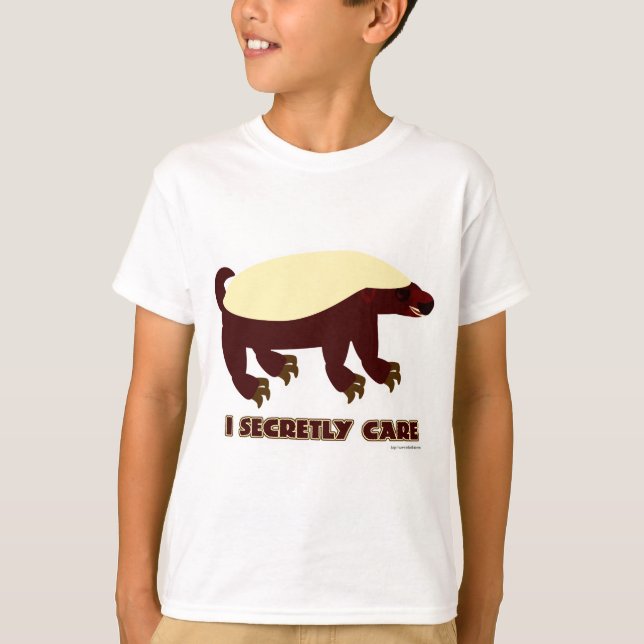 Die Honey Badger heimlich pflegen T-Shirt (Vorderseite)