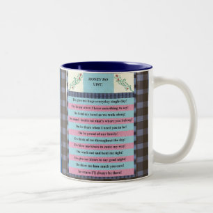Die Honig-Liste für zwei! Zweifarbige Tasse