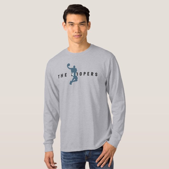 Die Hoopers (Licht) | Langschläfer T-Shirt (Vorne ganz)