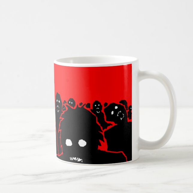 "Die Horden-" Zombie-Kaffee-Tasse Kaffeetasse (Rechts)