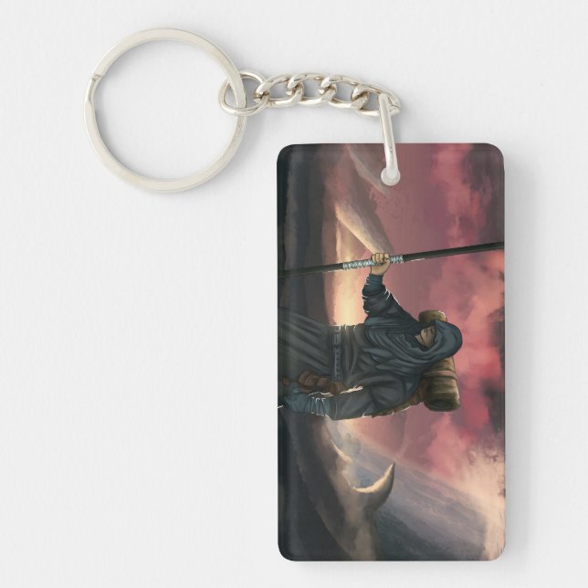 DIE HORIZONT-REISEND-SCHLÜSSELkette Schlüsselanhänger (Vorderseite)