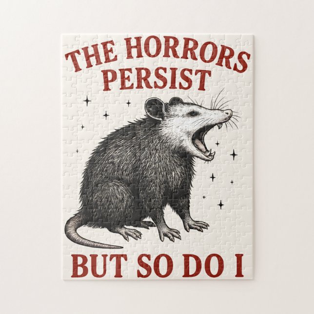 Die Horror bestehen fort, aber ich auch Puzzle (Vertikal)