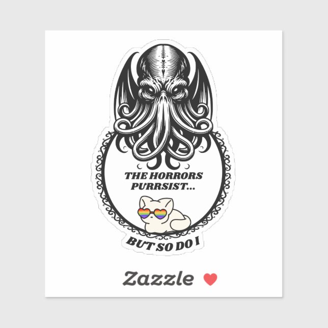 Die Horror bleiben Aufkleber (Blatt)