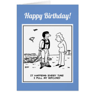 Die Hosen des Parachutisten fallen ab.