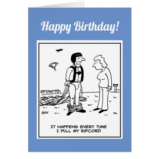 Die Hosen des Parachutisten fallen ab. (Vorne)