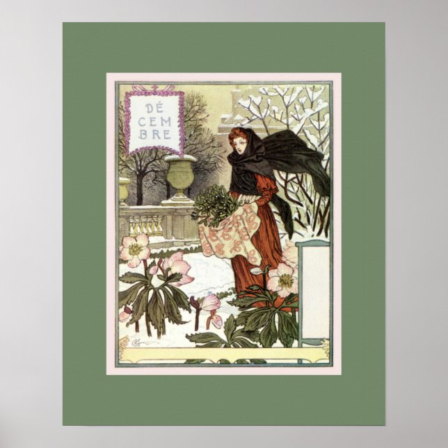 Die hübsche Gärtnerin Klassik Französisch Schweize Poster (Vorne)