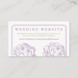 Die Hübsche Hochzeitskollektion der Peony Floral Begleitkarte