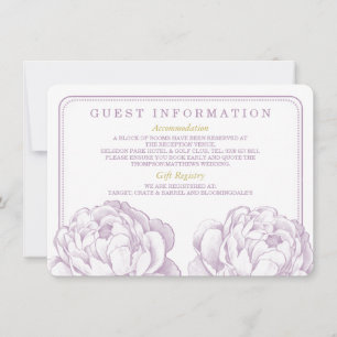 Die Hübsche Hochzeitskollektion der Peony Floral Einladung