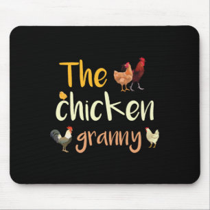 Die Hühner Oma Lustiger Hahn Huhn Küken Mousepad