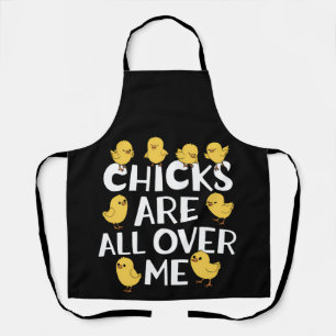 Die Hühner sind überall in meinem sonnigen Ostern Schürze